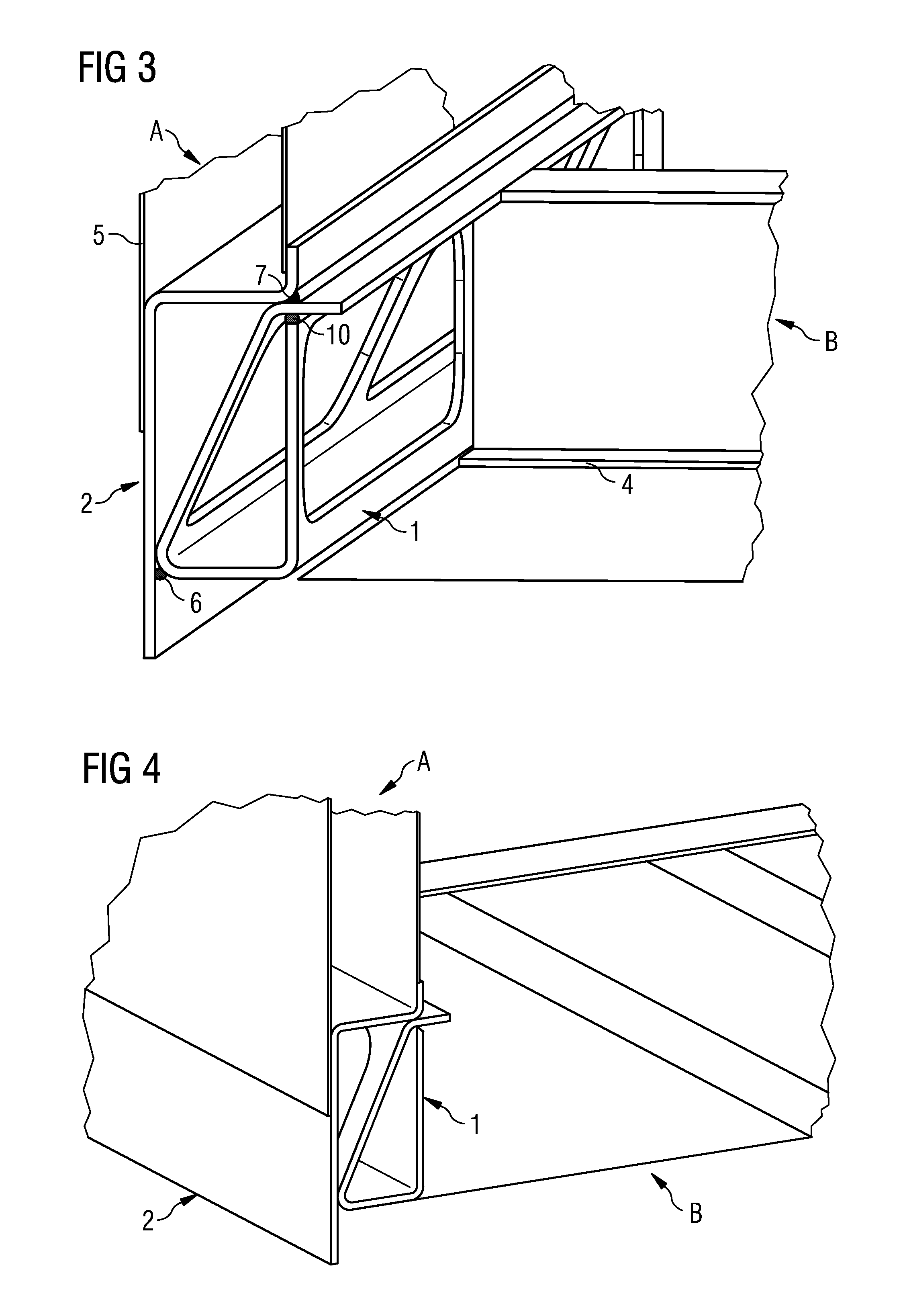 Reinforced longitudinal beam for a railway vehicle