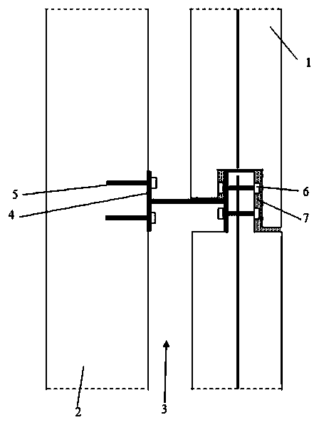 Unilateral external-hanging-type enclosed fire prevention system