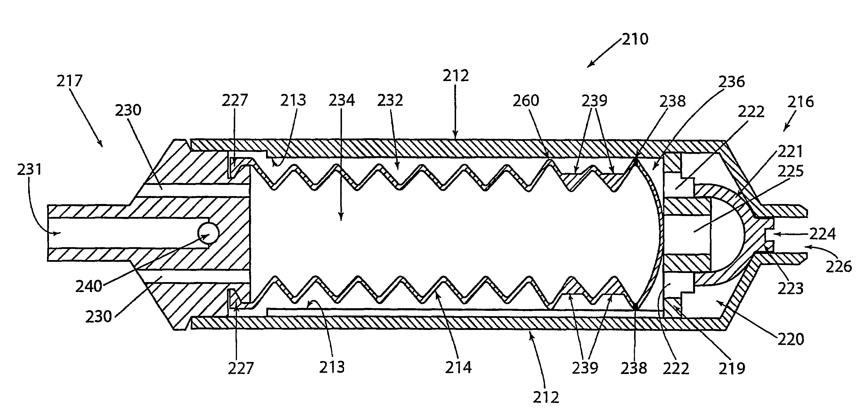 Device and method for pressure indication