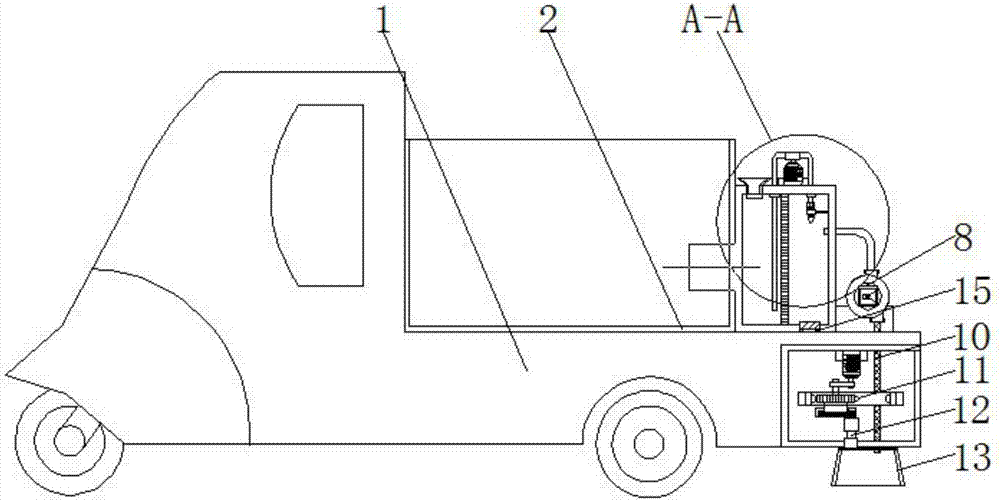 Road environmental-protection vehicle with road dust removal function