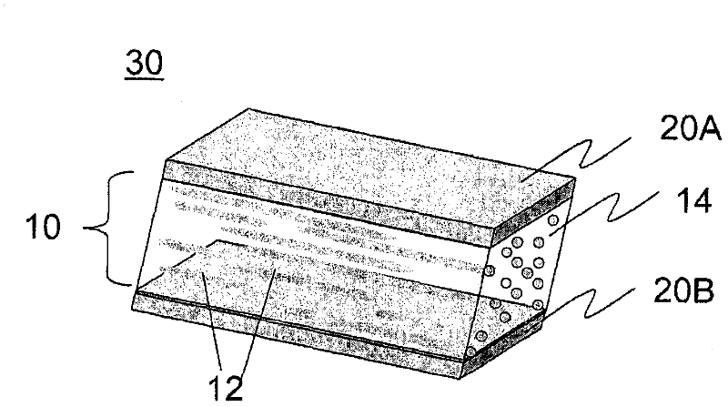 Method of manufacturing a diffusely-reflecting polarizer having a substantially amorphous nano-composite continuous phase