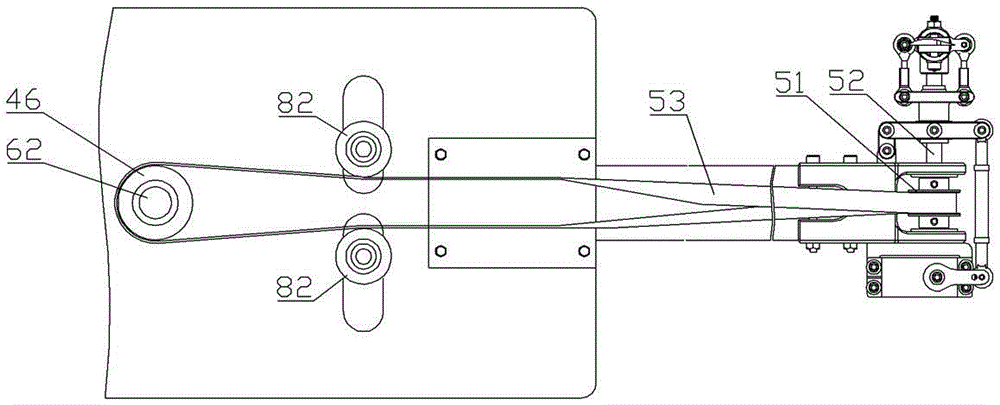 Speed-variable transmission mechanism of small single-rotor unmanned helicopter