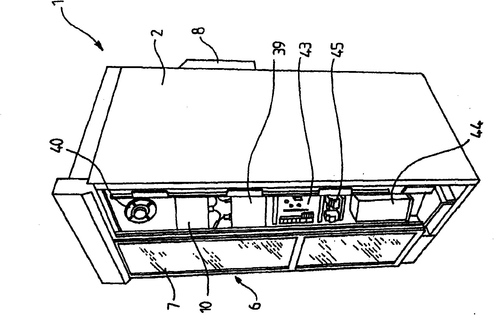 Device and method for monitoring the radioactive contamination of a user