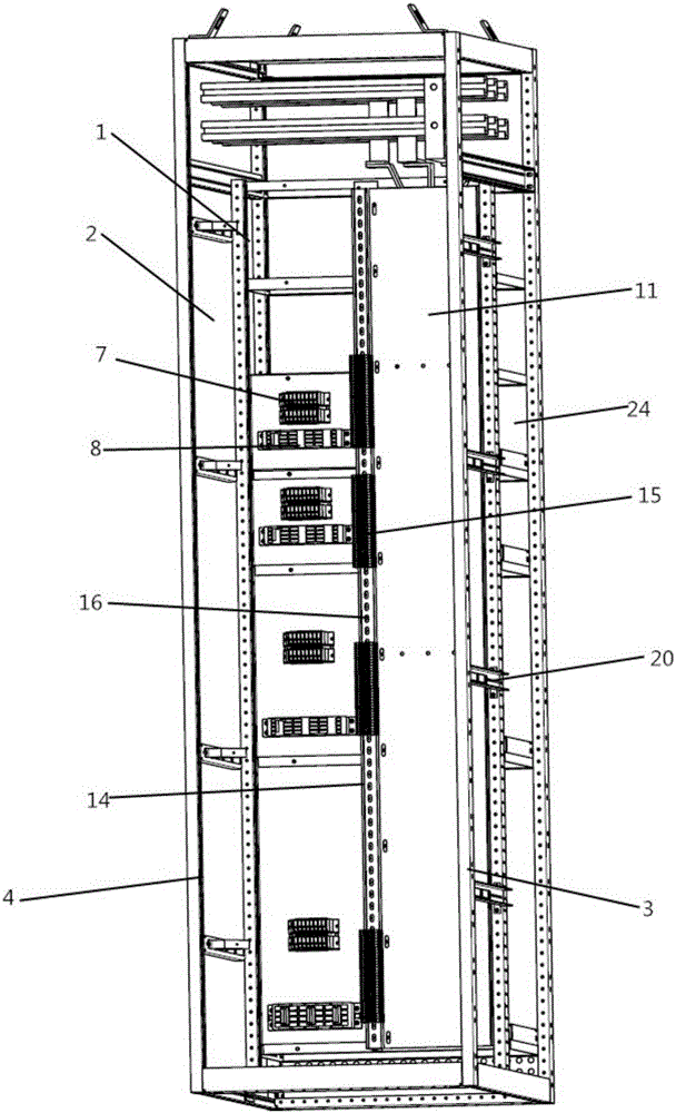 Off-line installation system of low-voltage cabinet secondary-summarizing terminal and off-line wiring method