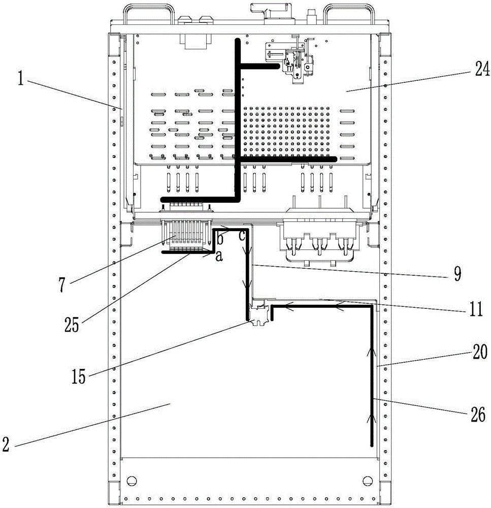 Off-line installation system of low-voltage cabinet secondary-summarizing terminal and off-line wiring method