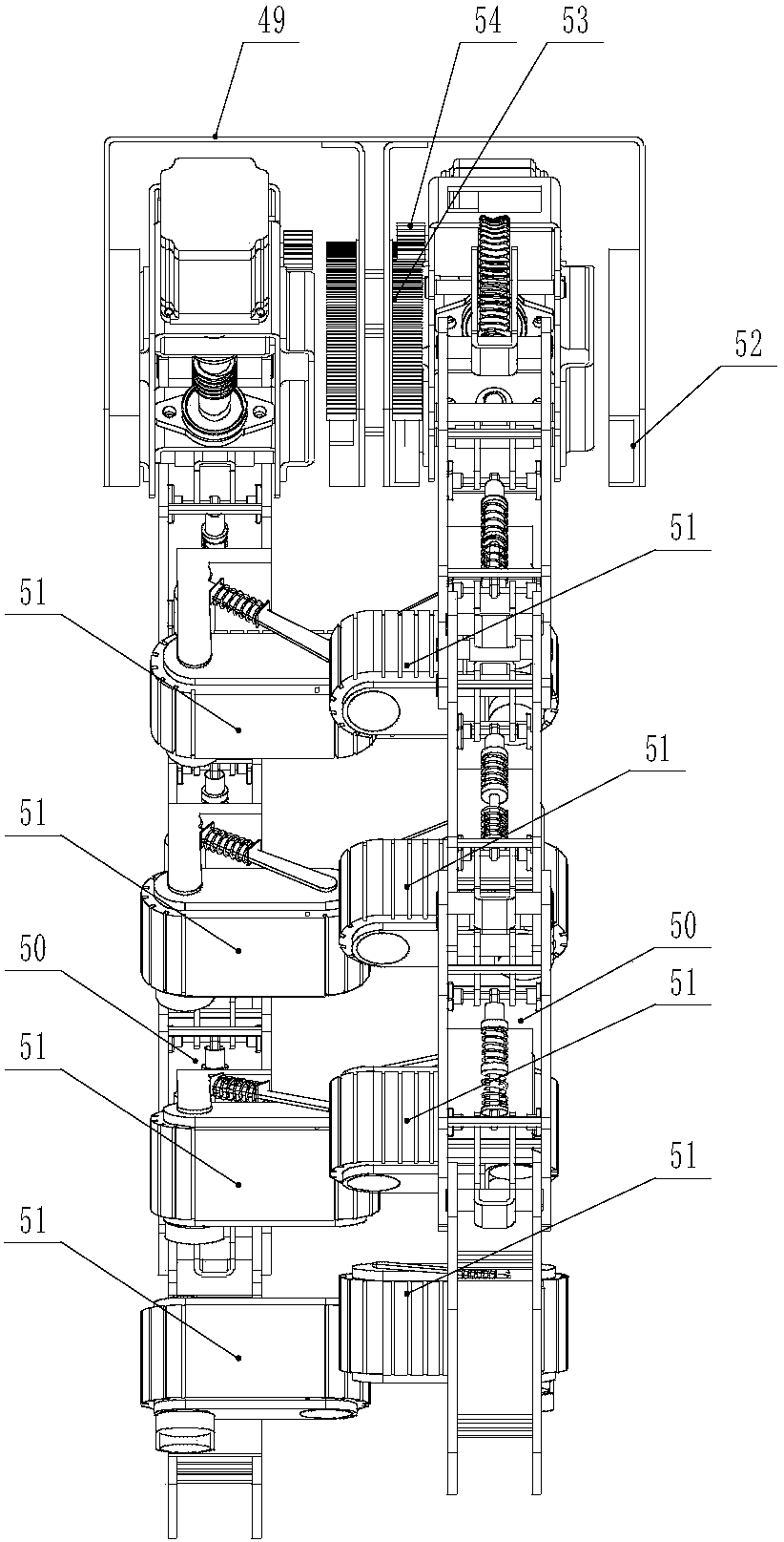 An obstacle-climbing mechanism for a rod-climbing robot