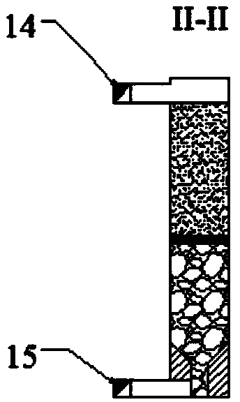 Mining method of vertical deep hole double drawing and synchronous filling stage