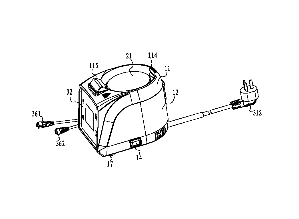 Heating device for gas humidifier