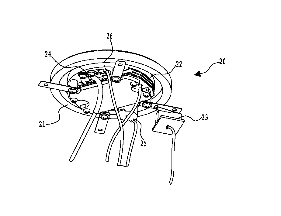 Heating device for gas humidifier