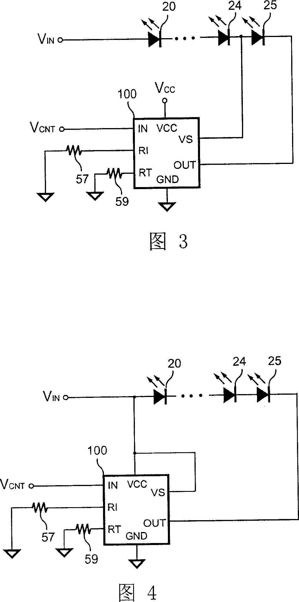 LED driving circuit with the temperature compensation