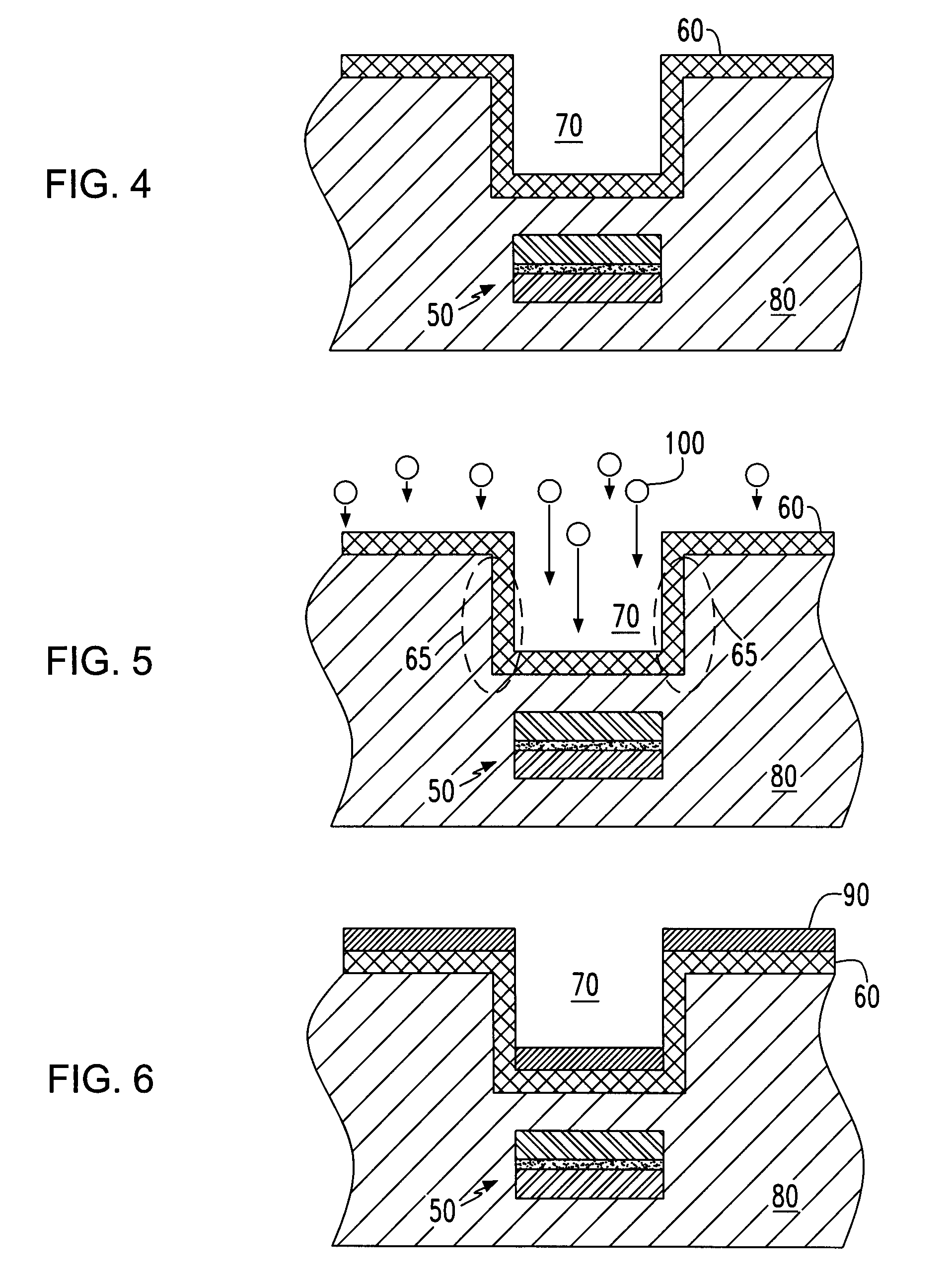 Method for fabricating magnetic field concentrators as liners around conductive wires in microelectronic devices