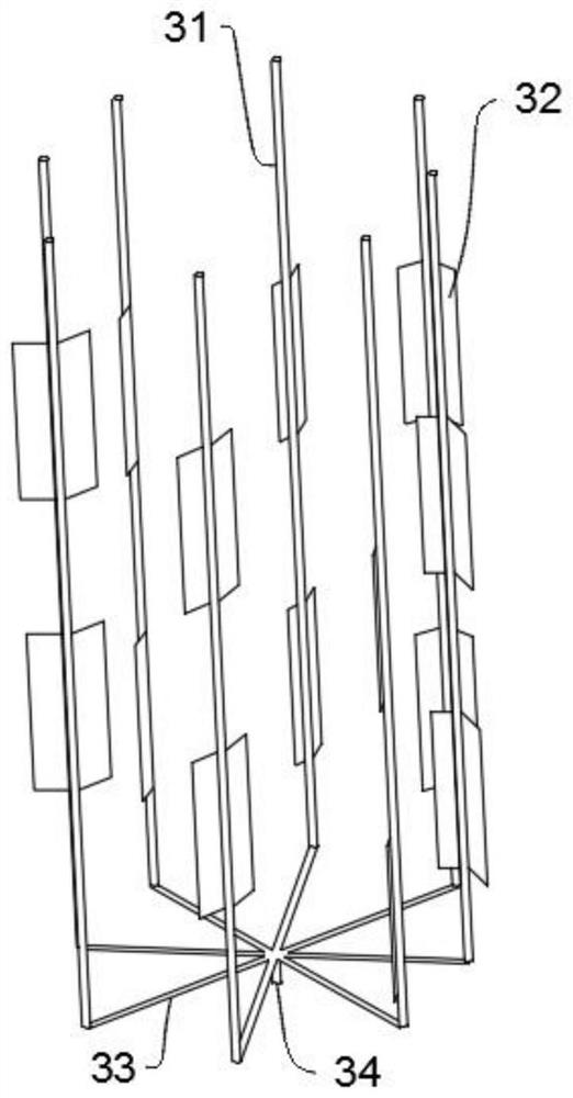 Process decomposition treatment device for medical waste incineration waste gas