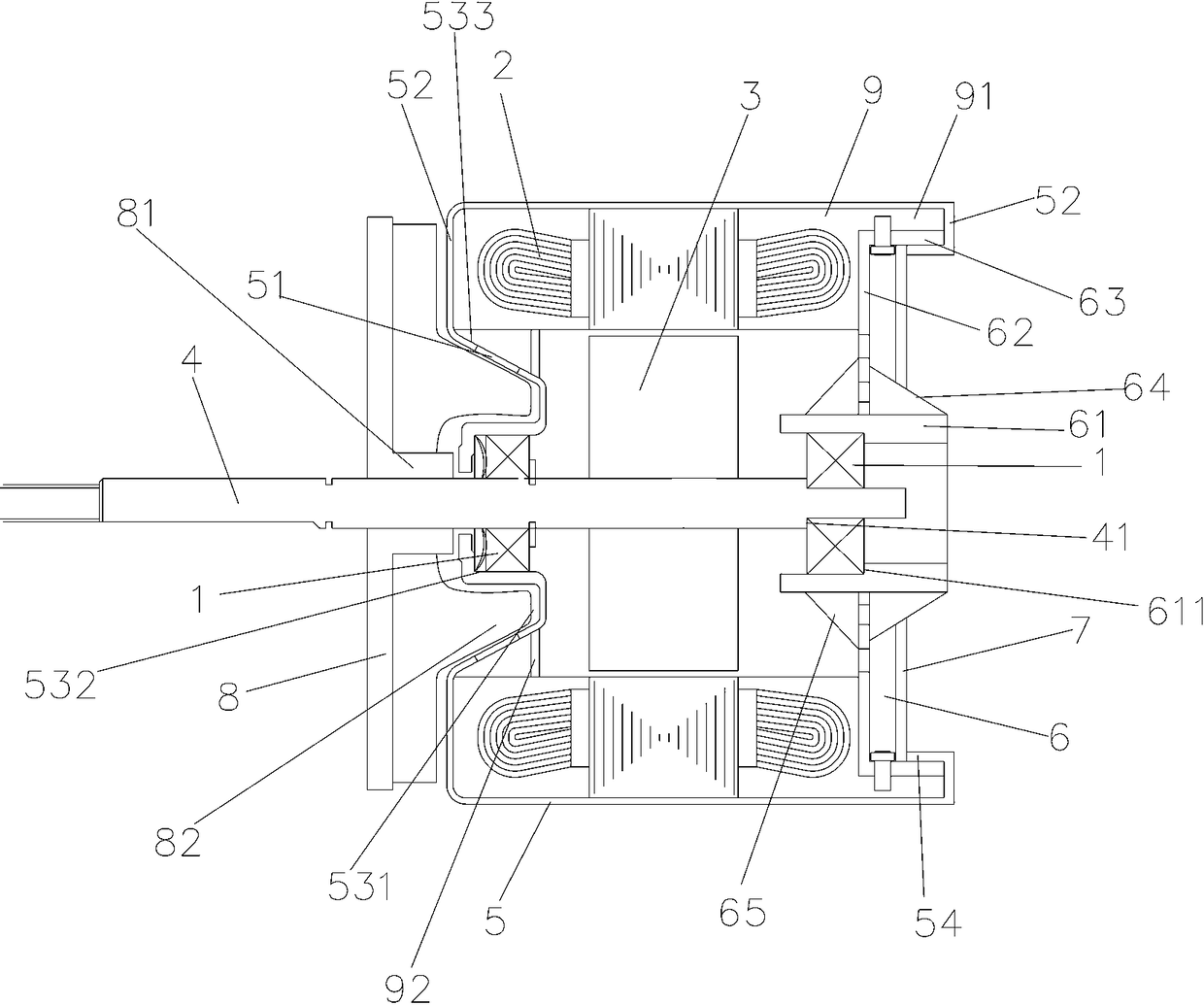 A high-speed, fast thermal conduction motor