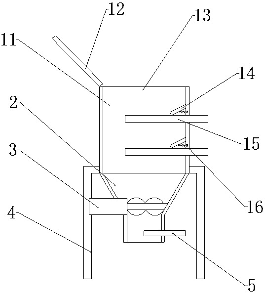 Agricultural mechanical fertilizer storage and taking device