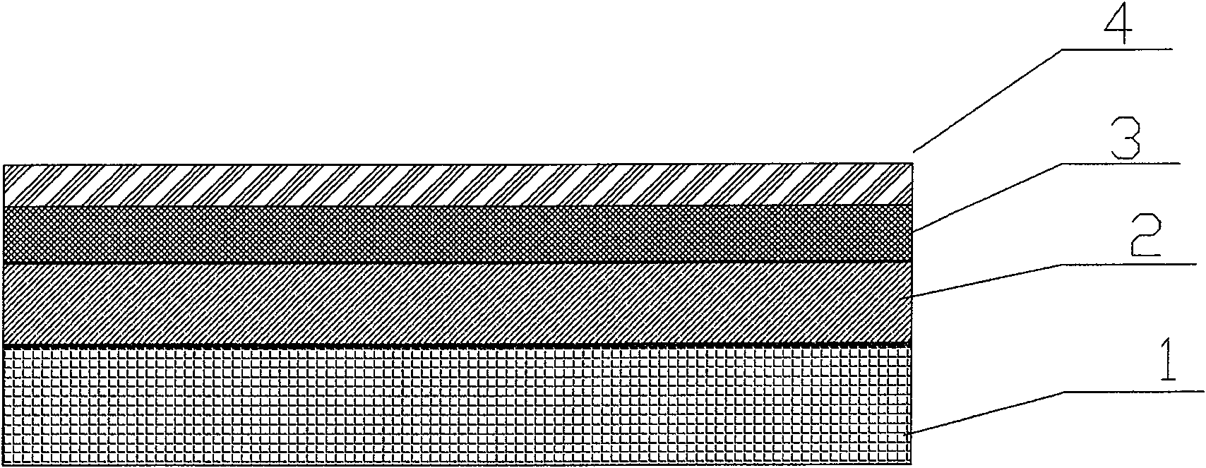 Electrode with progressive structure of proton exchanging film fuel battery and method for making the same