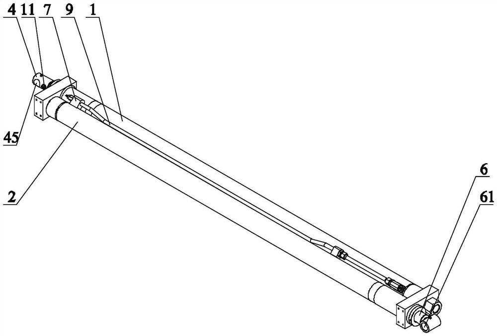 Sequential actuation double-body hydraulic cylinder