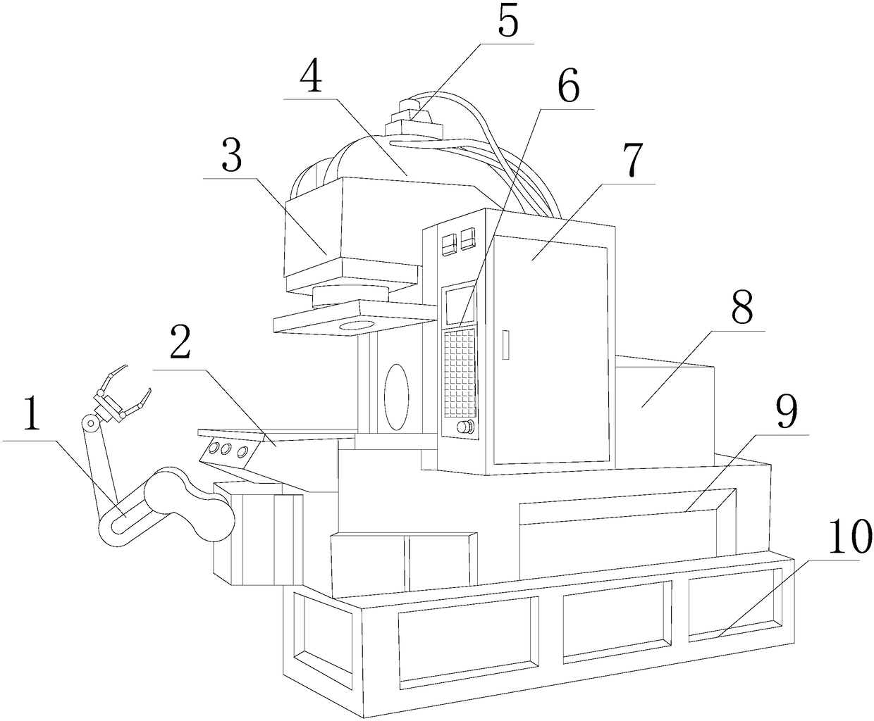 Equipment for overlap injection molding of fragile hollow products