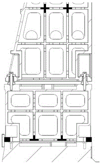 Thermal deformation suppression middle type high-speed crown block gantry five-axis machining center