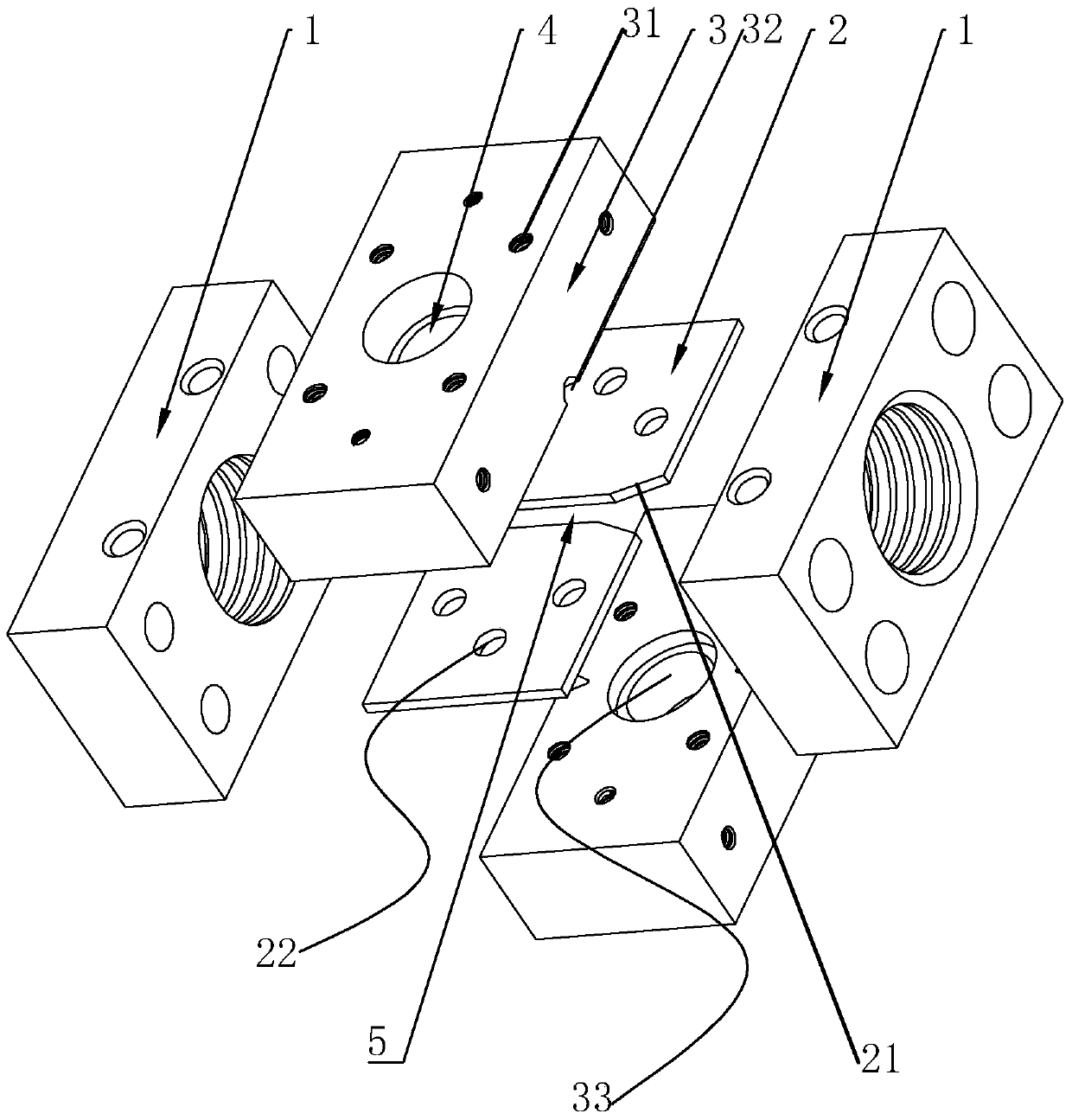 Method and optical sample cell for manufacturing a test block of a liquid insoluble particle detection device