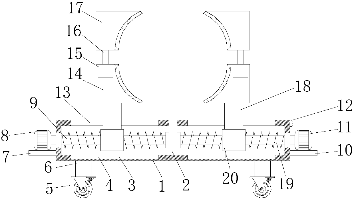 New energy automobile hub machining clamping device