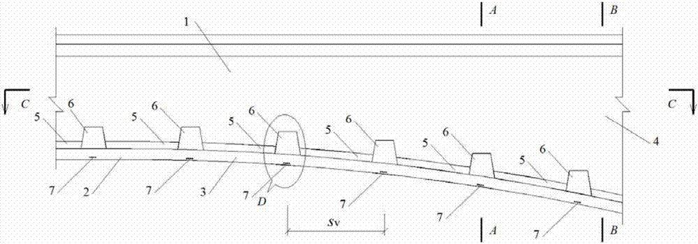 A main girder bottom plate structure of a wide box girder bridge and its construction method