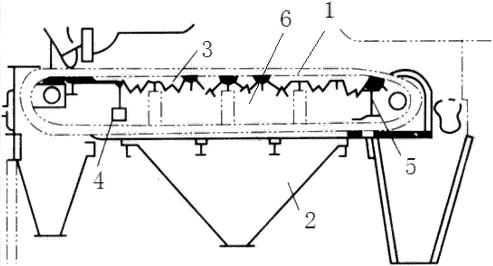 Chain boiler air supply mechanism with small air scoops