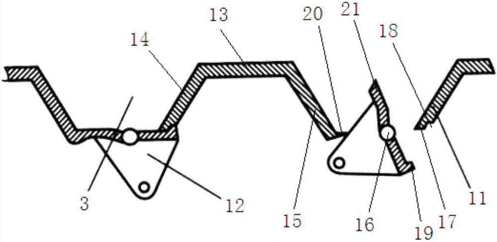 Chain boiler air supply mechanism with small air scoops