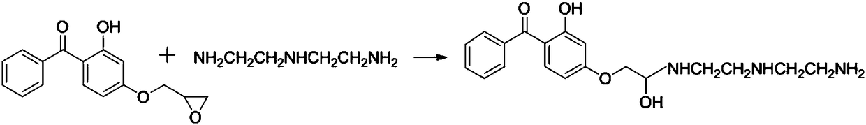 A kind of epoxy resin curing agent with improved anti-ultraviolet performance of epoxy resin and preparation method thereof