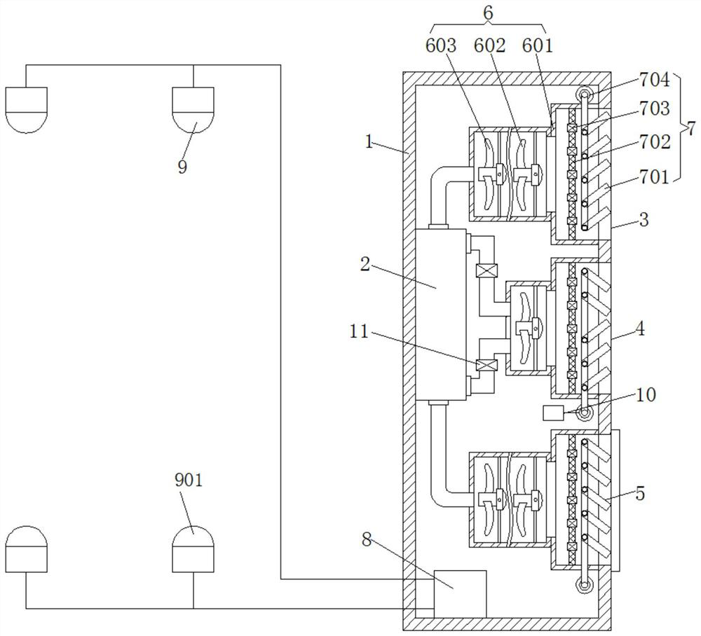 Vertical cabinet type household air conditioner indoor unit and control method thereof