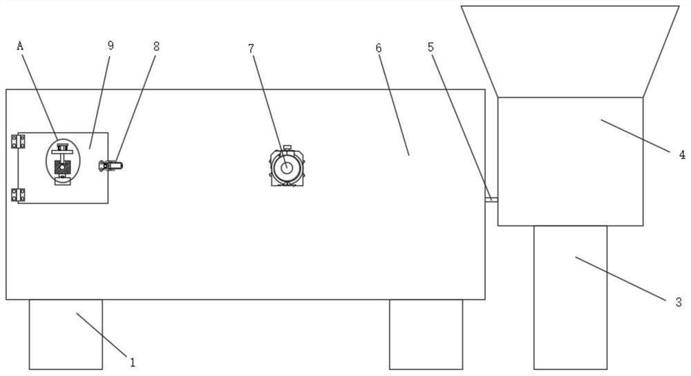 Automatic stretching, cutting and filamentation device for packaging bag processing