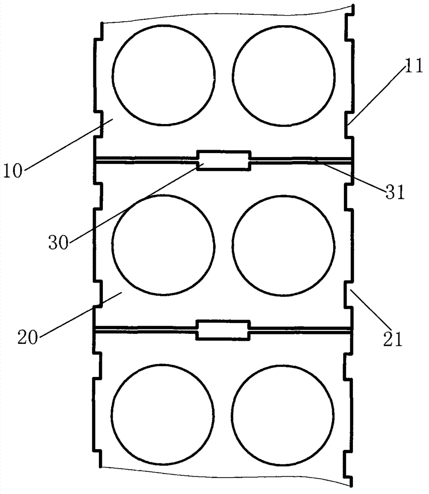 Construction method for combined building wall surface