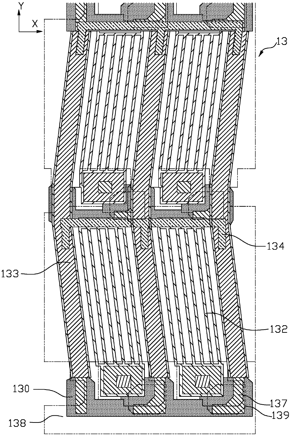 Embedded capacitive touch display panel