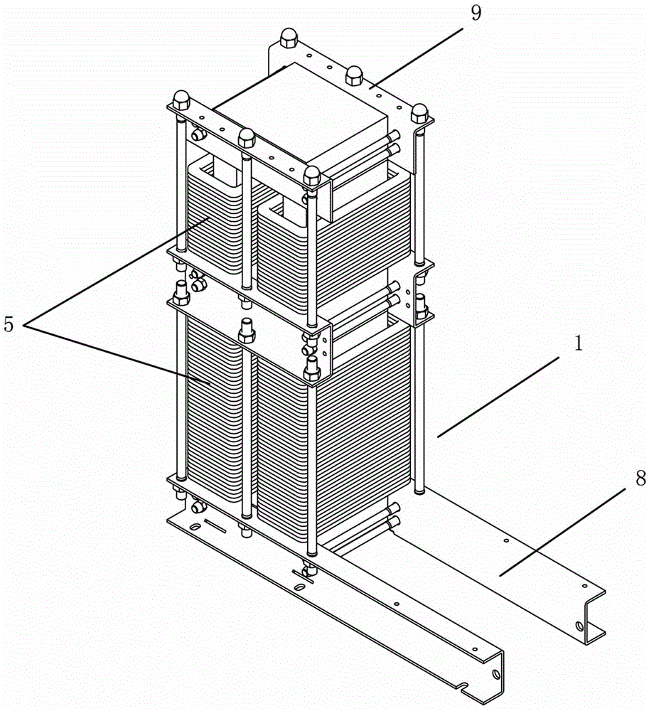 Passive unbalance treatment module structure