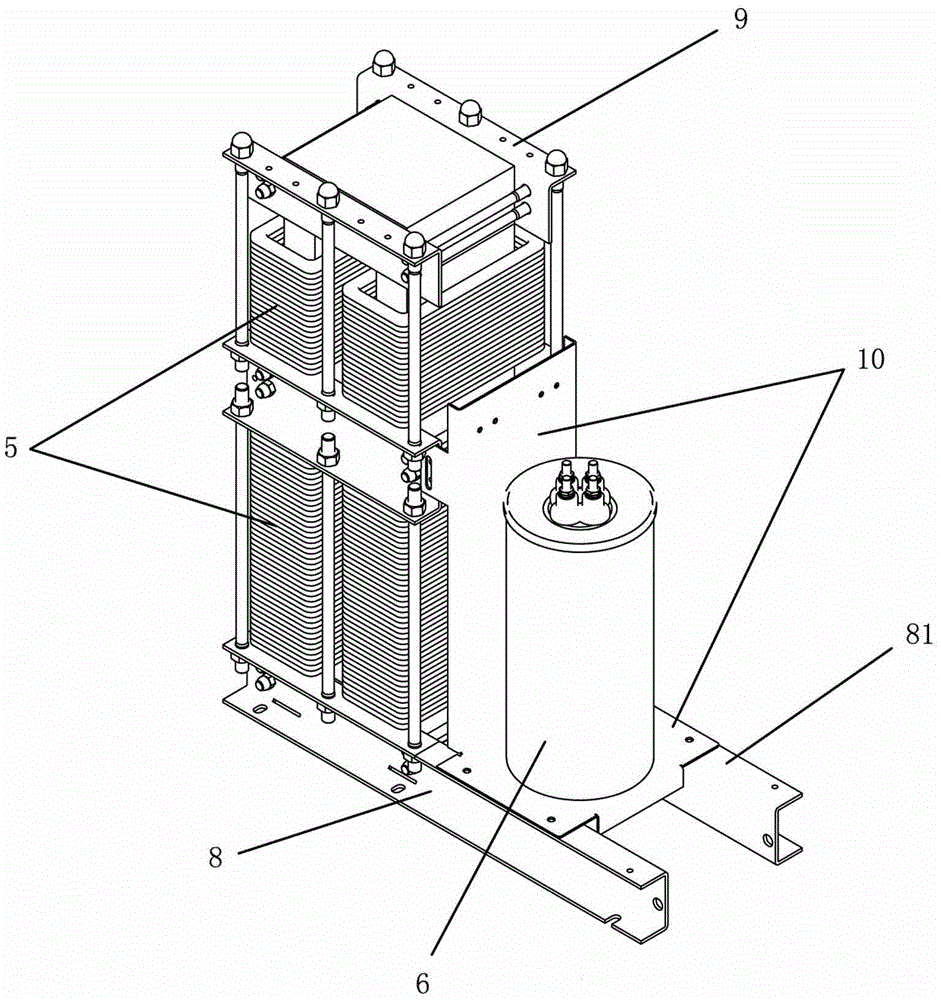 Passive unbalance treatment module structure