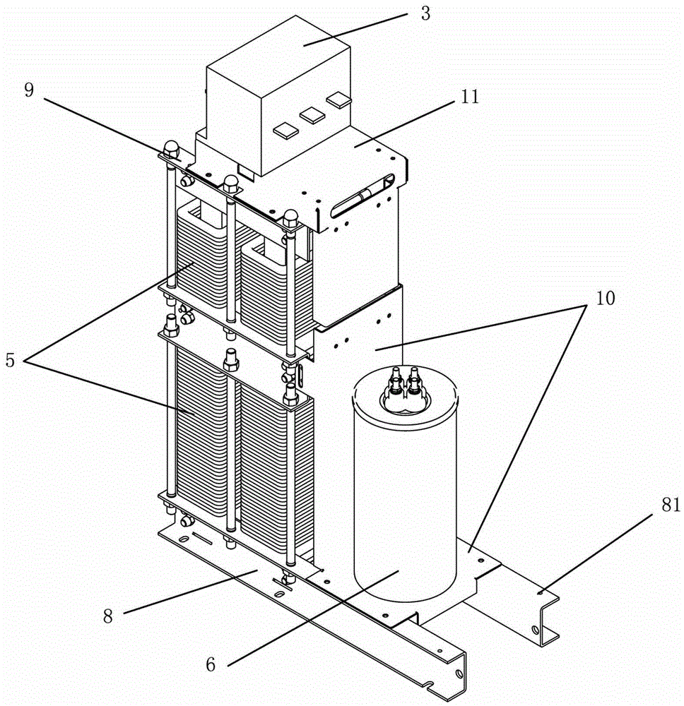 Passive unbalance treatment module structure