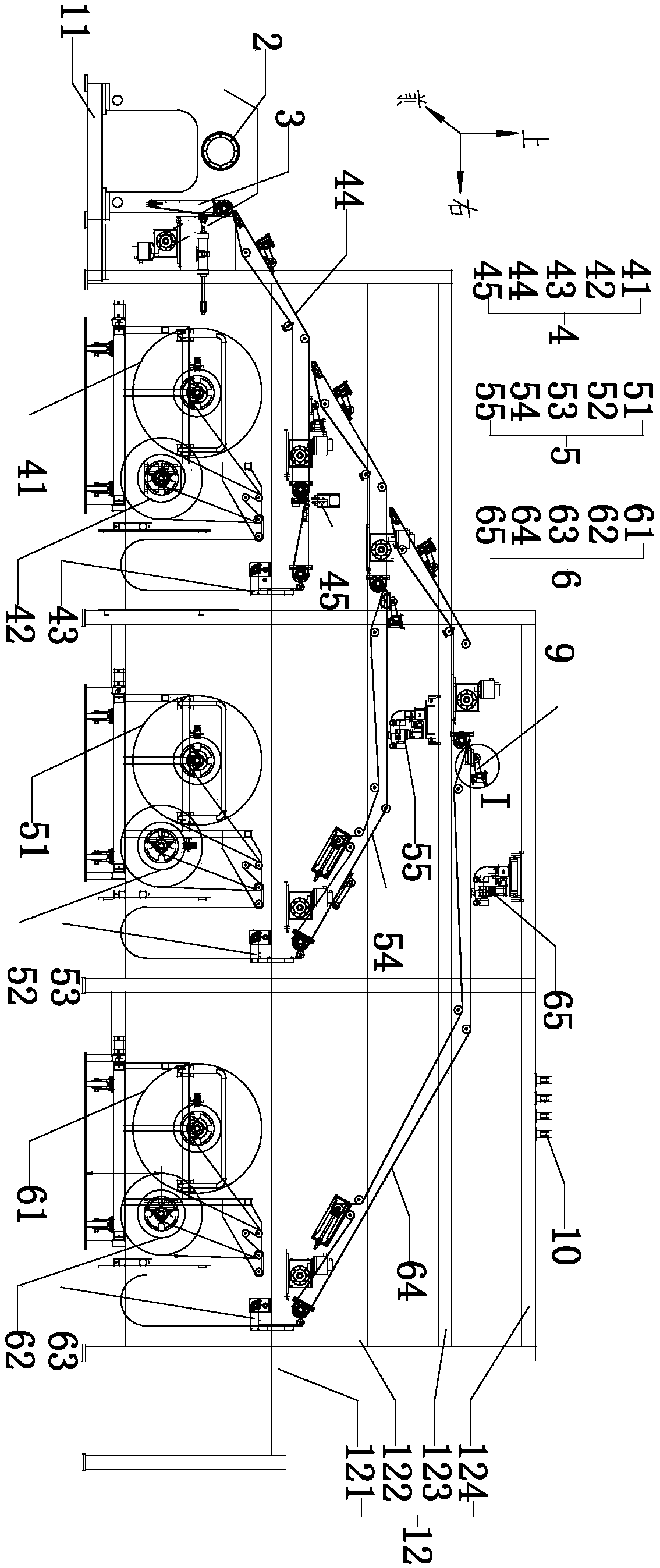 Tread layer bonding device and tire forming machine