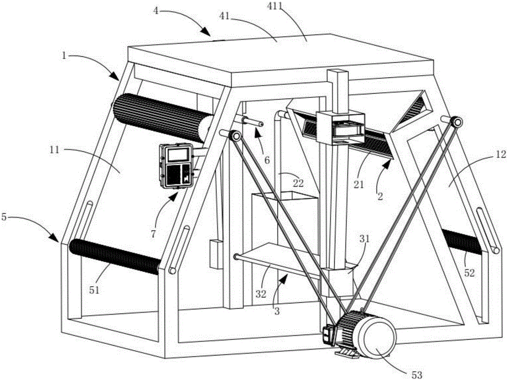 Textile negative pressure dust collection and drying device