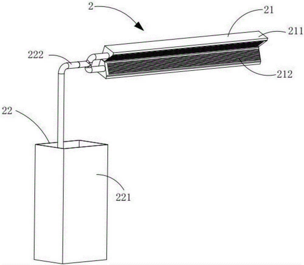 Textile negative pressure dust collection and drying device