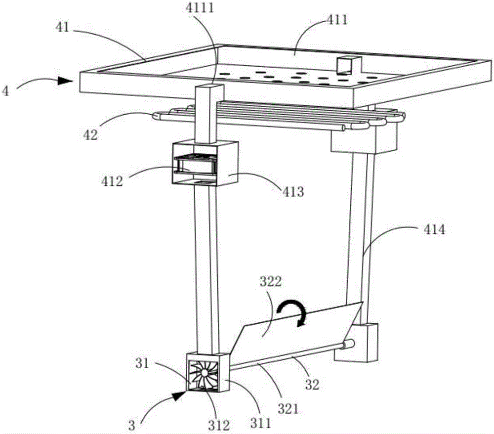 Textile negative pressure dust collection and drying device