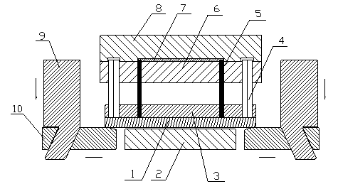 Injection molding encapsulation die structure