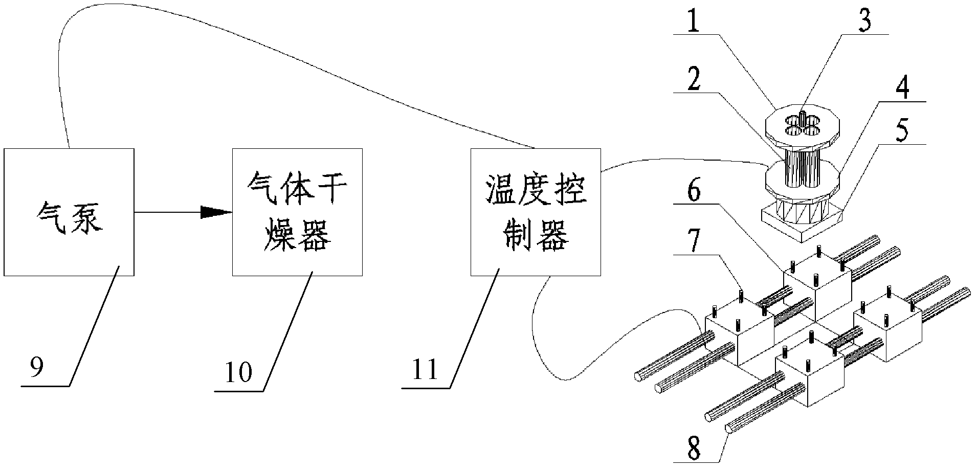 Hot air heating system for accurately heating target ball grid array (BGA)