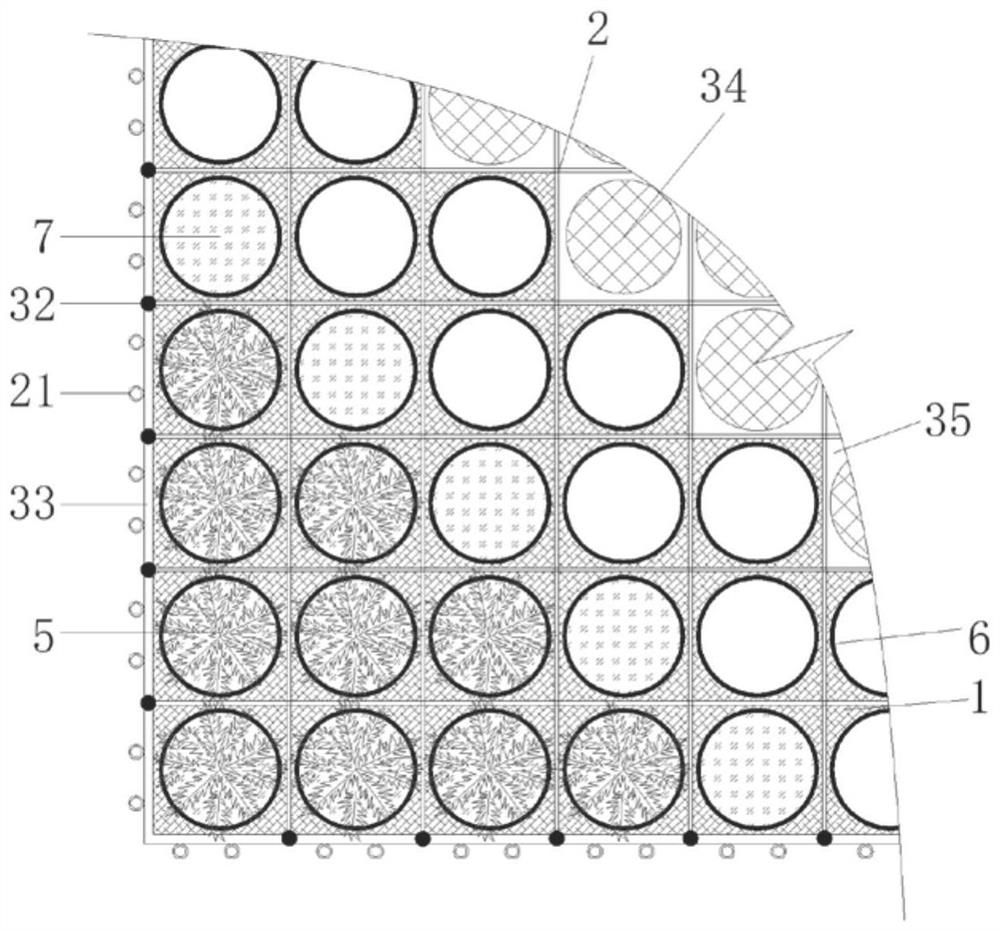 Construction method of aquatic plant composite ecological floating island