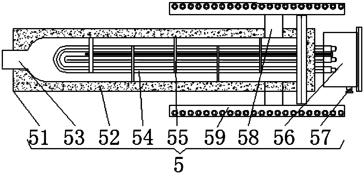 A textile dyeing device with drying effect