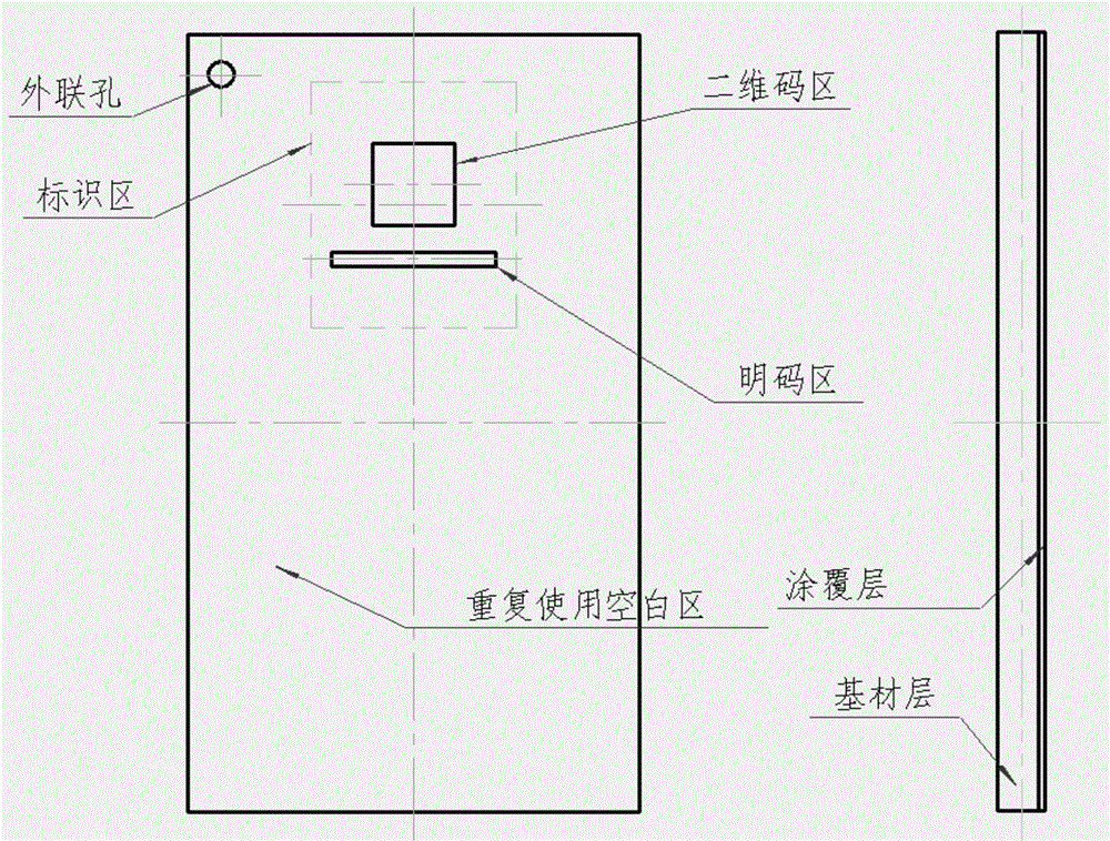 High temperature heat treatment resistant Data Matrix code label and manufacturing method thereof