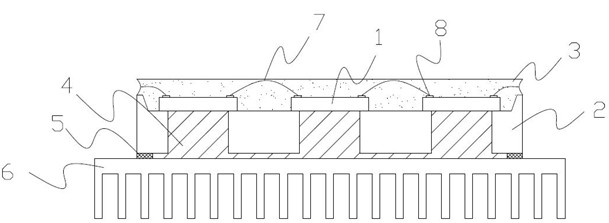 Liquid metal heat dissipation-based high-power LED (Light Emitting Diode) light source with threaded connection structure