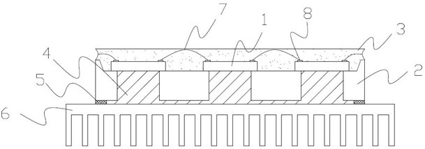 Liquid metal heat dissipation-based high-power LED (Light Emitting Diode) light source with threaded connection structure