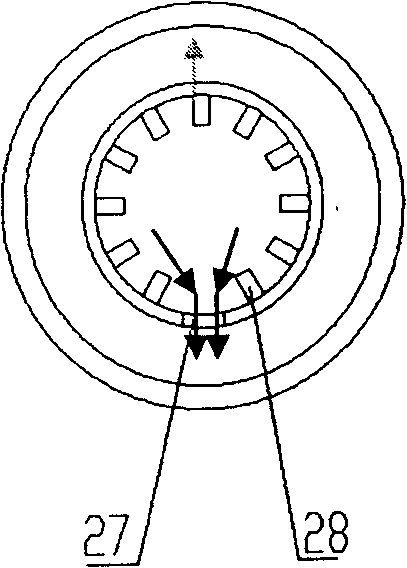 Gas oil separation structure of internal combustion engine crankcase ventilation system