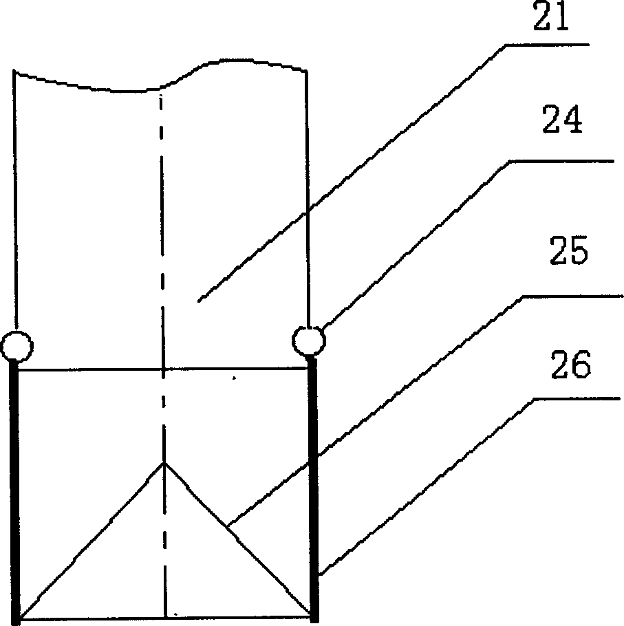 Process and apparatus for preparing coal gas by using bulky biomass materials