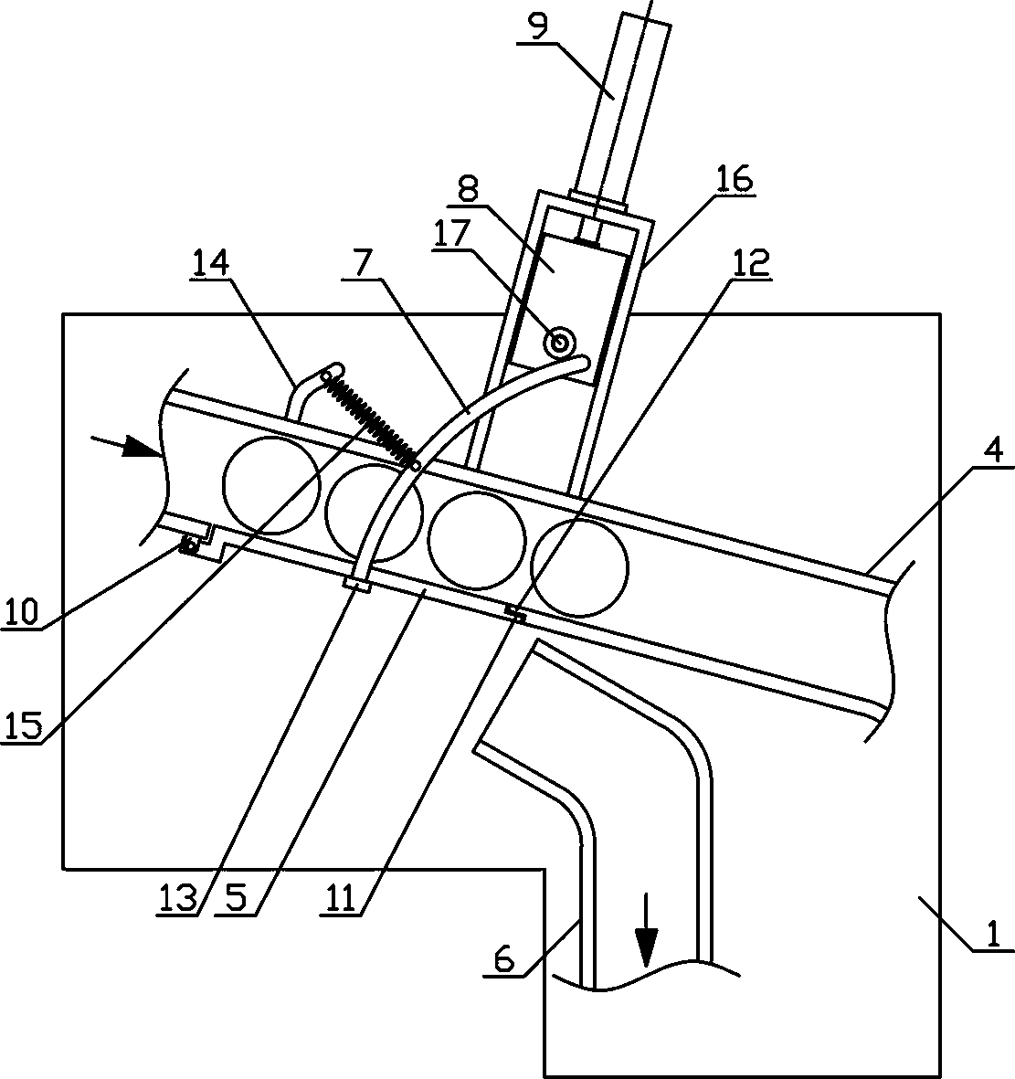 Automatic pipe fitting path distribution conveying mechanism