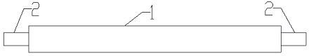 Cloth rolling shaft with hold-down groove